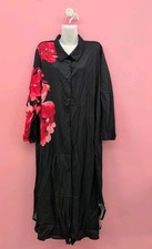 Shein Curve Emery Rose Random Print Long Sleeve Women Maxi Dress 2XL Multicolor