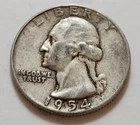 1954 Washington Quarter 25c 90% Silver (X87)