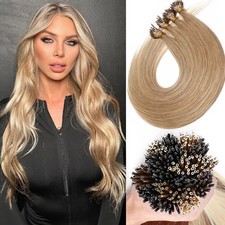 Nano Micro Loop Ring Hair Extensions 100% Remy Human Hair Beads Thick 150G Ombre