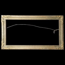 Antique Art Nouveau Gold Gilt Frame Original Wood Ornate Arts Crafts Fits 10x20