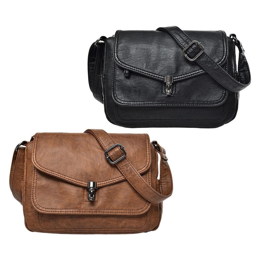 Leather Shoulder Bag Casual Large Capacity Crossbody Bags Handbag Bag