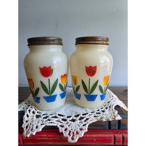ファイヤーキング　チューリップ　ソルトアンドペッパー Fireking Tulip Salt and Pepper Shakers | eBay