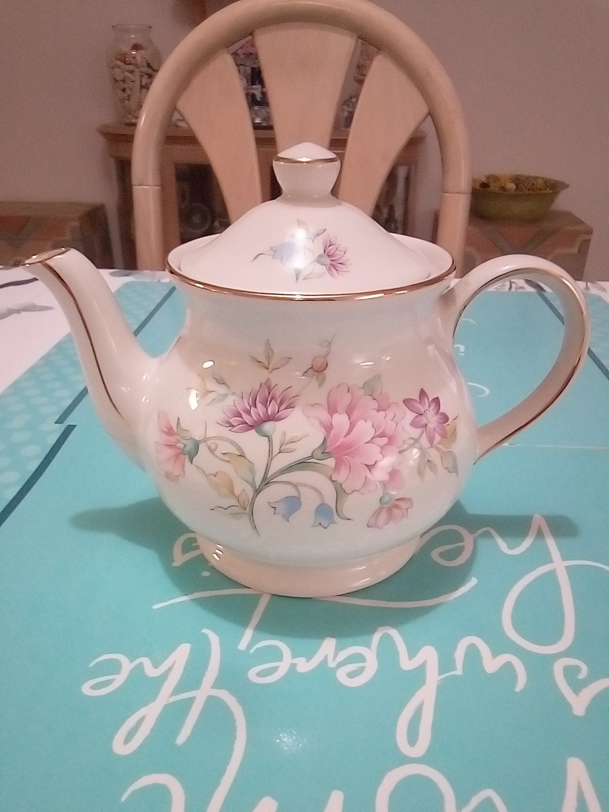 "pink Flowers Made In England-beautiful New Condition