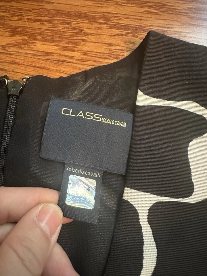 Vestido largo medio de seda Class Roberto Cavalli talla 40 US6 Foto 4 de 4