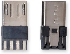 Micro USB Male Port Connector,  10-Pack Straight Jack Solder Micro-USB Repair...