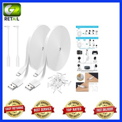 20FT  Power Extension Cable Set for Effortless Device Connectivity