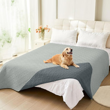 Waterproof Reversible Dog Blanket  Sofa Cover, Washable 82x120 Inch Grey