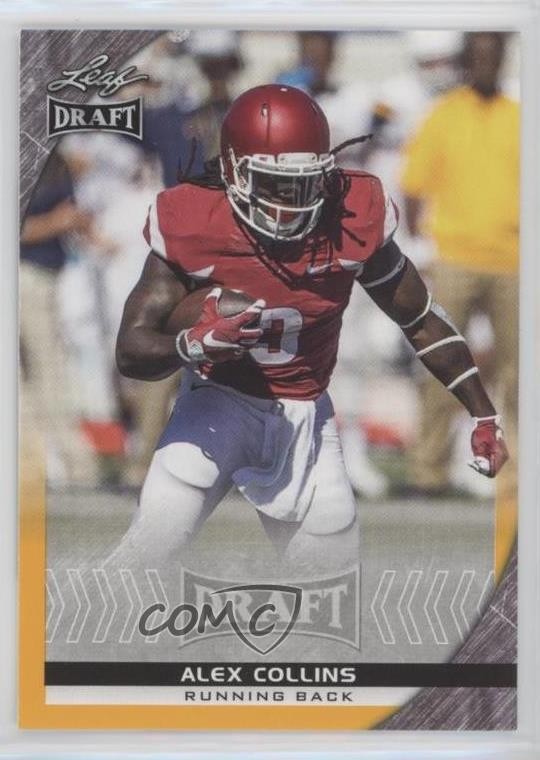 2016 Leaf Draft Gold Alex Collins #04 Rookie RC 0r92