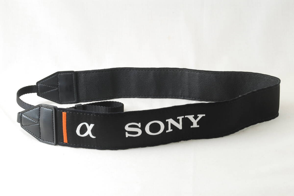 Sony Alpha Camera Strap Black White Orange 4cm Wide 66cm Length Used Clean