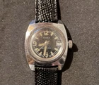 Vintage Mechanical Timex Wrist Watch Black Dial - WORKING