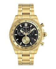 Versace Mens  Gold 44mm Bracelet Fashion Watch