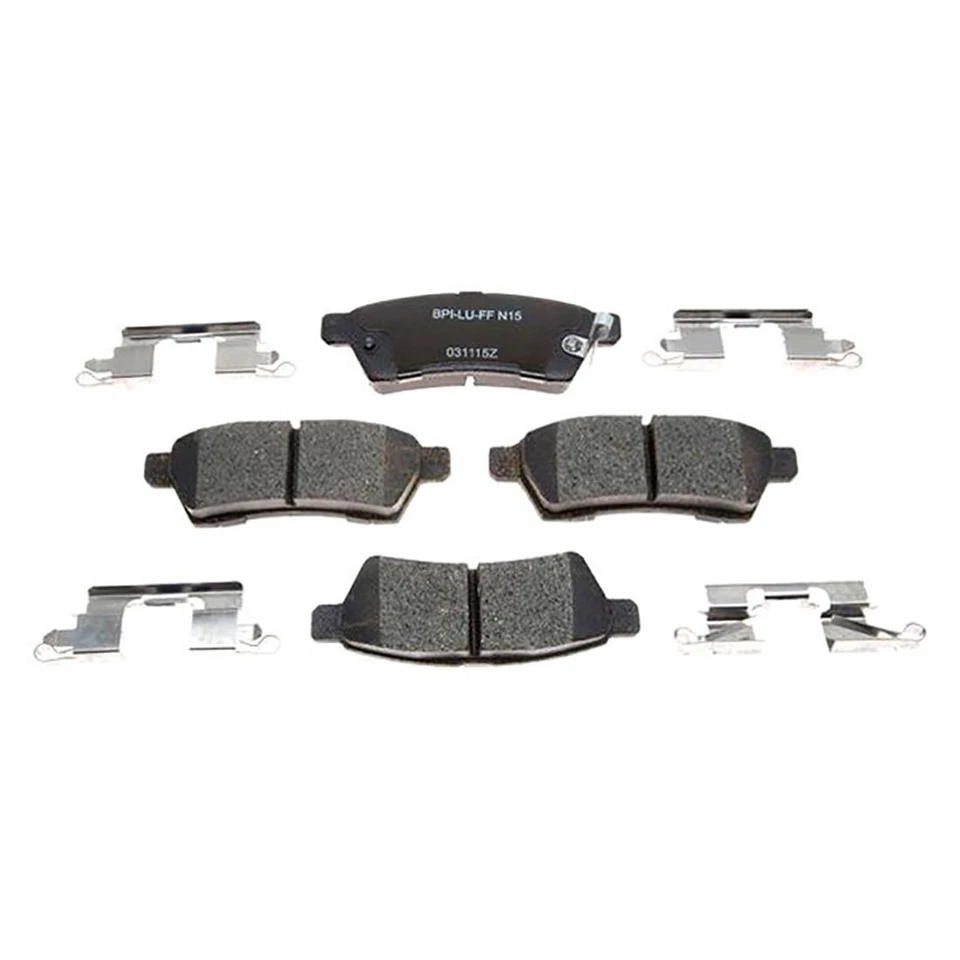 Kit de rotores de freno traseros + pastillas de cerámica y herrajes para Xterra 2005-2015 - Raybestos Foto 2 de 4