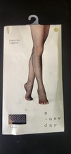 A New Day Women's Ebony Clean Herringbone Fashion Tights Sz: M/L