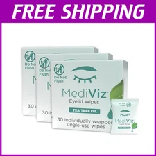 Eyelid Cleanser Wipes - 90 Single-Use Towelettes