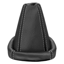Schaltsack f&uuml;r Ford Mondeo MK4 2007-2014 Schaltmanschette Leder Schwarz Wei&szlig;