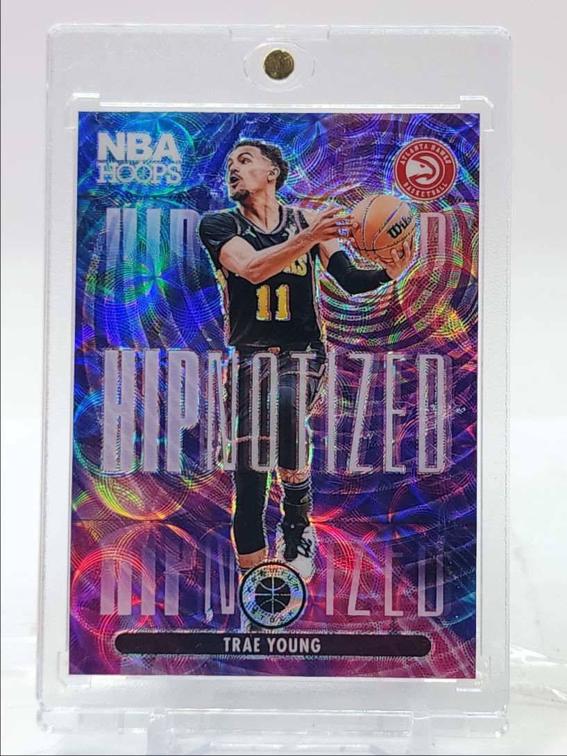 TRAE YOUNG 2023-24 NBA HOOPS PREMIUM STOCK HIPNOTIZED CASE HIT SSP Q4865