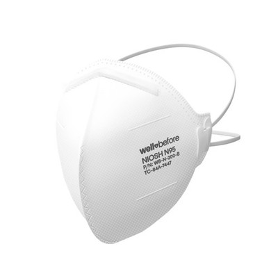Well Before N95 Mask - NIOSH Approved 1 Count (Pack of 10), 10 Pack - White 