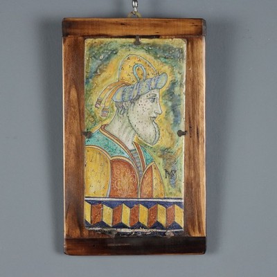 Antike Fliese Majolika Melandri e Focaccia Italien des XX Jhs Originell