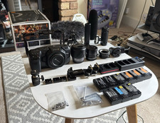Blackmagic Design Pocket Cinema Camera 4K Black Bundle w/ Cage, Lenses, Bag, etc