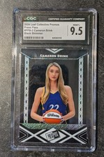 Cameron Brink 2024 Leaf Collective Press Pass Black Shimmer Promo /25 🔥 CGC 9.5
