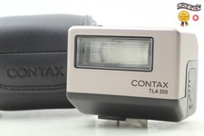 TEST MINT w/Case Contax TLA200 Silver Shoe Mount Flash For G1 G2 From JAPAN