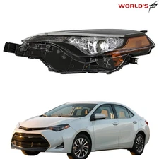 For Toyota Corolla LE 2017 2018 2019 Headlight Assembly Halogen Driver Left