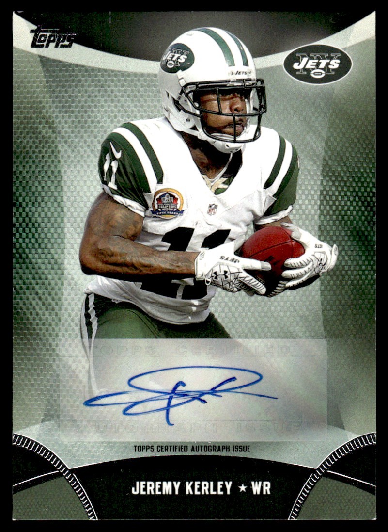 2013 Topps Autographs Jeremy Kerley Auto New York Jets #TA-JK