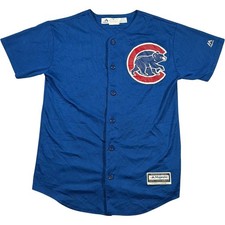 Majestic Chicago Cubs Baseball Trikot Jugend Large Rizzo #44 blau Retro Shirt