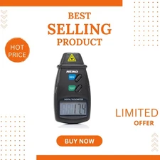 Portable Digital Tachometer with Noncontact Laser - Precision RPM Measurements