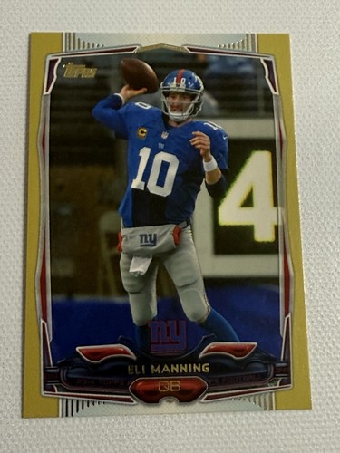 2014 Topps Gold #179 Eli Manning New York Giants /2014