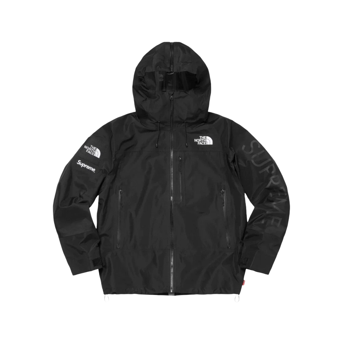 Veste coquille à couture fendue Supreme x The North Face noire   24SS