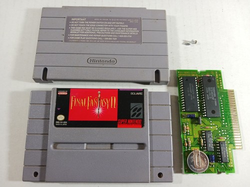 Final Fantasy II 2 SNES Authentic Saves Old File Super Nintendo Cleaned RPG