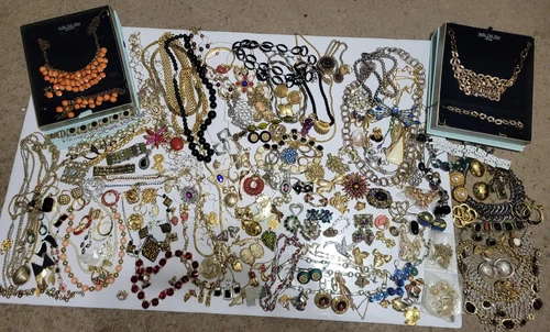 Vtg Costume Jewelry Lot Signed Napier Monet Gerrys Trifari Sarah Beau Coro Weiss