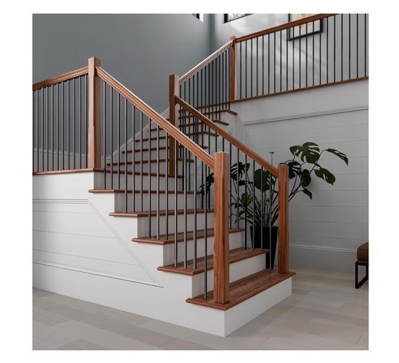Patavin Iron Stair Baluster 30-Pack 5/8in Round Plain 44in Satin Black