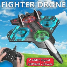 RC Quadcopter Remote Control Plane Stunt Fighter Airplane Toy Kid Christmas Gift