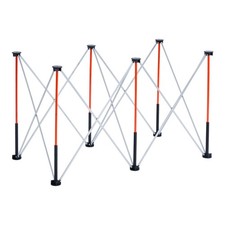 4.15x2.18ft Heavy-Duty Folding Workstand 2500lb Aluminum Portable
