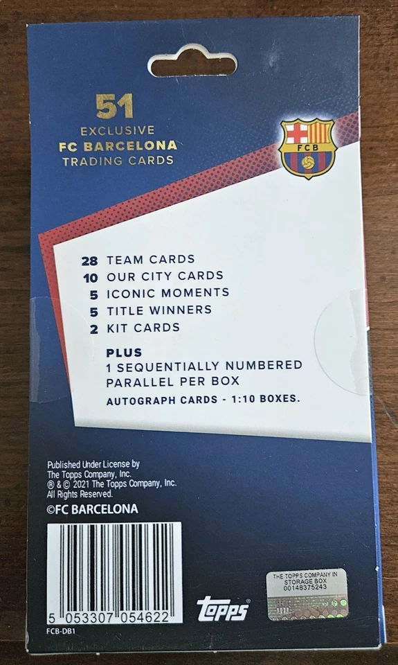 Lot of (2) Topps 2021-22 FC Barcelona Official Team Set Factory Sealed Box  - Image 2 of 2