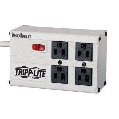 Tripplite ISOBAR4 Surge Protector 4 Outlet 3300J 6ft Cord