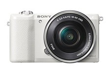 Sony Alpha a5100 Mirrorless Digital Camera - White with 16-50mm Lens