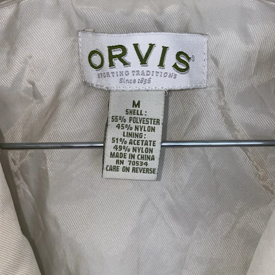 Chaleco Orvis para mujer mediano marfil diamante acolchado abrigo de granero sin mangas Foto 3 de 4