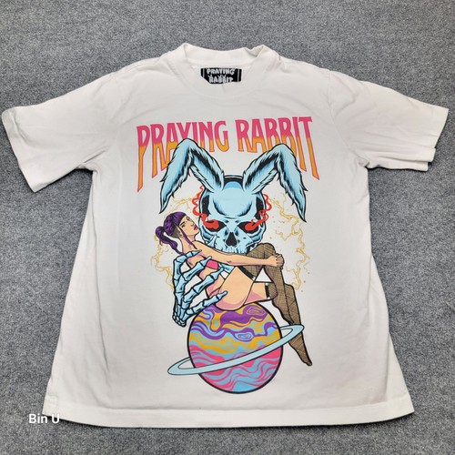 Tee Shirt Size Small Praying Rabbit Light 