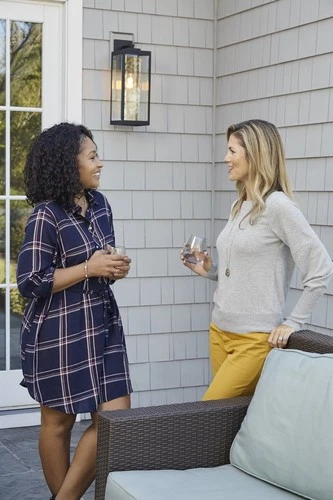 Westover 1-Light Outdoor Wall Lantern in Earth Black - Picture 5 of 7