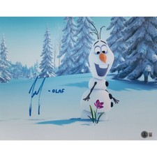 Josh Gad Autographed Photo #2 w/ "Olaf" (11x14)