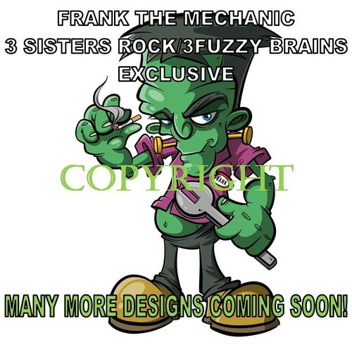 DigiRods Frank Frankenstein Monster Cartoon Pool Player Bustin Balls T Shirt - Picture 3 of 5