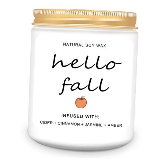 Fall Candles, Fall Decor, Fall Decorations for Home, Cider, Hello Fall Candles