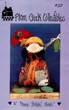 Gone Fishin Noah Primitive Doll Sewing Pattern by Plum Creek 125