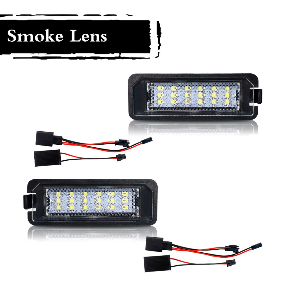 For VW Golf Passat Beetle Porsche 911 987 996 OEM White LED License Plate Lights - Image 2 of 4