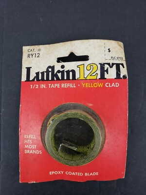 Lufkin RY12 - 1/2'' X 12' Yellow Clad - Universal Measuring Tape Refill  