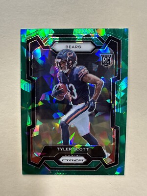 2023 Panini Prizm Tyler Scott Green Cracked Ice Rookie RC #315 CHI Bears SSP