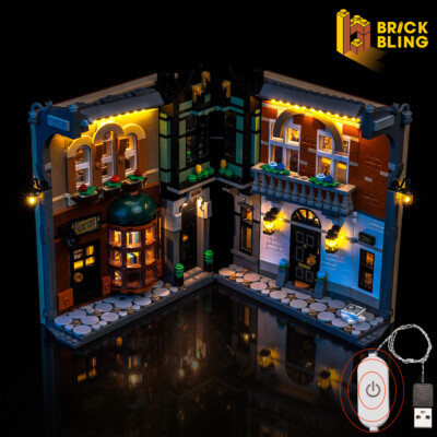 BrickBling Light for LEGO Icons Sherlock Holmes: Book Nook 10351 DIY (Standard)